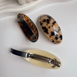 Women's Spoon Hair Clip Spring Clip Top Korean Acetic Acid Hair Clip Hair Claws Accessories Simple Headpiece