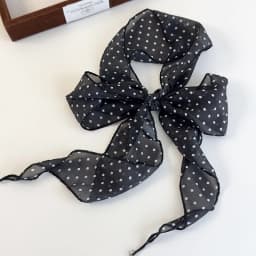 K-Style Animal Print Polka Dot Scarf Belt Boho Hair Band TikTok Viral Spring Summer Satin Accessories Luxe Versatile Scarf