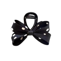 Elegant Lady Bow Hair Claws Crab for Women Dot Print Knot Hairpins Korean Girls Hair Clips Accessories