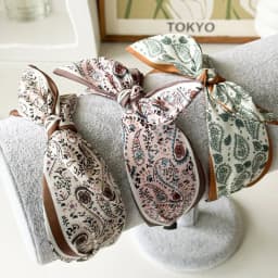 Fashion Paisley Headband for Women Wide-Brimmed Floral Hairband with Bow Tie and Rabbit Ears Turban Headwrap Girls Accessories