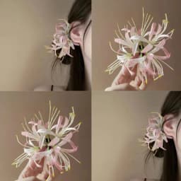 Super Delicate Flower Hair Clip Seaside Atmosphere Clip Photo Hair Accessories Duckbill Clip Lily Hairpins Side Clips