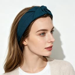 Solid Color Knotted Headband For Women Soft Fabric Wide Hairband Fashion Turban Hair Hoop Girls Daily Hair Accessories