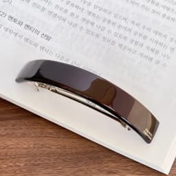 French minimalist temperament~High quality spring clip curved ponytail clip from South Korea France