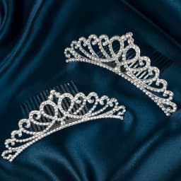 Classic Rhinestone Heart Crown Fashion Jewelry Headpieces Hair Accessories Party Performance Tiara For Women As Gifts