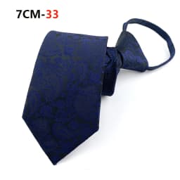 Zipper Tie Mens Necktie Lazy Pre-tied Ties Striped 7cm Neck Tie Zipper Necktie For Men Women Bridegroom Wedding Wholesale
