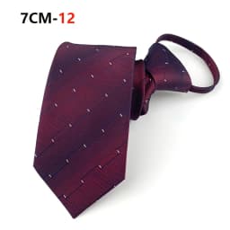 Zipper Tie Mens Necktie Lazy Pre-tied Ties Striped 7cm Neck Tie Zipper Necktie For Men Women Bridegroom Wedding Wholesale
