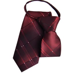 Zipper Tie Mens Necktie Lazy Pre-tied Ties Striped 7cm Neck Tie Zipper Necktie For Men Women Bridegroom Wedding Wholesale