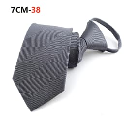 Zipper Tie Mens Necktie Lazy Pre-tied Ties Striped 7cm Neck Tie Zipper Necktie For Men Women Bridegroom Wedding Wholesale