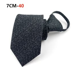 Zipper Tie Mens Necktie Lazy Pre-tied Ties Striped 7cm Neck Tie Zipper Necktie For Men Women Bridegroom Wedding Wholesale