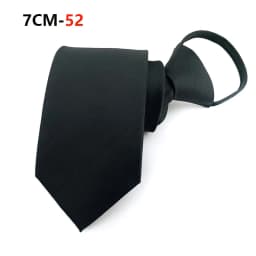 Zipper Tie Mens Necktie Lazy Pre-tied Ties Striped 7cm Neck Tie Zipper Necktie For Men Women Bridegroom Wedding Wholesale
