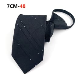 Zipper Tie Mens Necktie Lazy Pre-tied Ties Striped 7cm Neck Tie Zipper Necktie For Men Women Bridegroom Wedding Wholesale