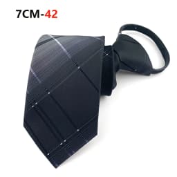 Zipper Tie Mens Necktie Lazy Pre-tied Ties Striped 7cm Neck Tie Zipper Necktie For Men Women Bridegroom Wedding Wholesale
