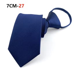 Zipper Tie Mens Necktie Lazy Pre-tied Ties Striped 7cm Neck Tie Zipper Necktie For Men Women Bridegroom Wedding Wholesale