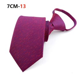 Zipper Tie Mens Necktie Lazy Pre-tied Ties Striped 7cm Neck Tie Zipper Necktie For Men Women Bridegroom Wedding Wholesale