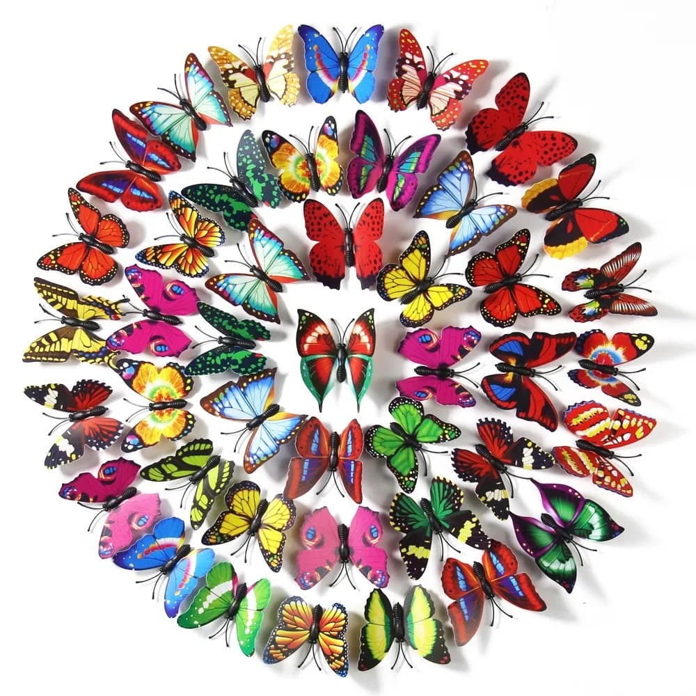 10/20/30pcs Cartoon Butterfly Hair Clips Cute Simulated Butterfly Hair Pins Set for Women Girls Cute Design Hairpin for Party
