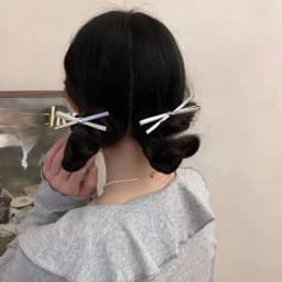 2PCS PU Leather Bow Hairpin Hair Clip Fashion Design Personality Delicate Korea Sweet Cool Y2K Girls Bobby Pin Hair Accessories