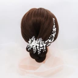 Elegant Silver Handmade Headband Flower Pearl Versatile Women's Headwear Wedding Banquet Bridal Hair Accessories
