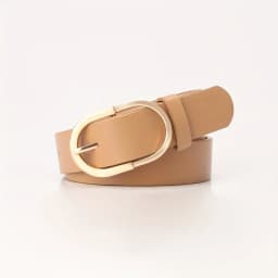 1pcs Women's Belt Fashion Classic Buckle PU Leather Belt Versatile Casual Golden Needle Buckle - Pair with Jeans, Pants, Dress