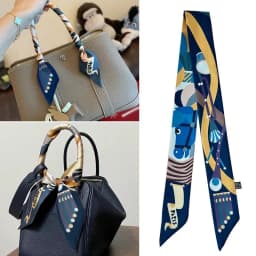 Colorful Horse Print Scarf Long Strip Ribbon Korean Style Multi-use Women Accessories Hair Bandana Bag Wrap Neckwear New Arrival