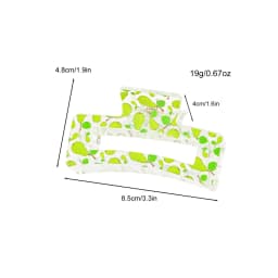 New Korean Print Flower Hair Claw Crab Large Print Hairpin Plastic Women Hair Clip Clamps Ponytail Hair Accessories Halloween