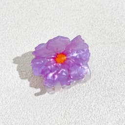 Colorful Printed Flower Acrylic Geometric Crab Clamp For Women Girls Creative Fixed Ponytail Hair Clip Claw Charm Accessories