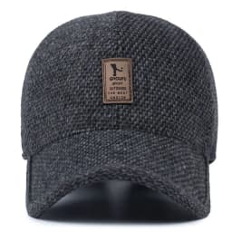 Men Autumn Winter Hat Outdoor Thick Warm Adjustable Earmuffs Hat Baseball Cap Casual