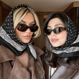 Plain Silk 90 Square Scarf Satin Headband For Muslim Woman Printed Hijabs Wraps Fashion Headscarf Casual Turban Female Bandbana