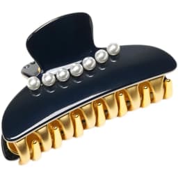 Elegant Large Pearl Hair Clip Versailles Gold Rhinestone Embellished Hair Grips Fashionable French Style Hair Accessories