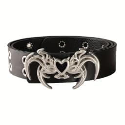 Fashion Women's Belt Retro Gothic Punk Style Personalized Irregular Buckle Belt Casual PU Leather Belt Y2k Belts For Men Women