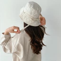 Casual Windbreak Rope Fisherman Hat Thin Lace-up Sunshade Basin Hat Solid Color Sunscreen Hat Summer