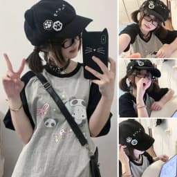 Fashion Cute Berets Caps Lolita JK Y2k Baseball Cap Japanese Casual Newsboy Hats for Women Girls
