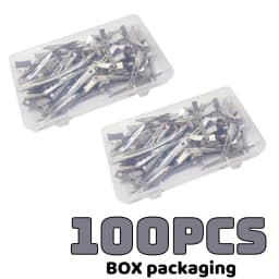 20/100pcs Positioning Metal Hair Clips Duck Billed Hairpins for Women Styling Tools Barber Hair Cut Clamps DIY Curls for Salon