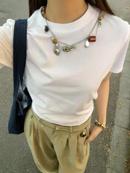 Natural gemstone vintage feel original niche design multi-functional waist chain