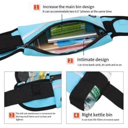 1pc Running Bag Women Waist bag Belt bag Men Sports Fanny Pack Mobile Phone Bag Gym Running Cell Phone Jogging Run Cycling Bag