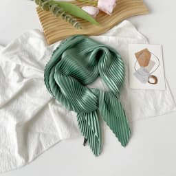 26 Colors Women Square Scarf Skinny Ribbon Head Neck Small Pleated Hair Tie Band Kerchief Satin Foulard Scarves Headscarf