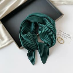 26 Colors Women Square Scarf Skinny Ribbon Head Neck Small Pleated Hair Tie Band Kerchief Satin Foulard Scarves Headscarf