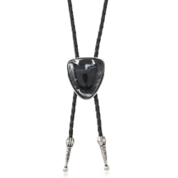 Fashion Leather Bolo Tie for Men Western Cowboy Style Triangle Necktie Collar Sweater Chain Fashion Jewelry Accessories Gifts