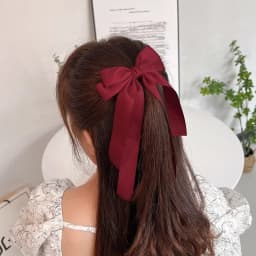Fashion Fabric Ribbon Hair Bow Hairpin for Women Girls Hair clips Black White Bow Top Clip Female Hair Accessories