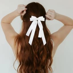 Fashion Fabric Ribbon Hair Bow Hairpin for Women Girls Hair clips Black White Bow Top Clip Female Hair Accessories