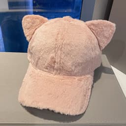 Autumn and winter warm baseball cap cartoon fashion show face small plush sweet style shopping duckbill cap