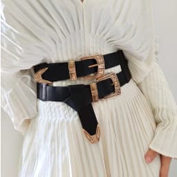 Female Waist Gothic Elastic Corset Belt Female Stretch Cummerbunds High Quality Luxury Designer Black Punk Wide Belts For Women