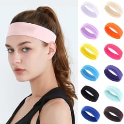 Milk Elastic Silk Headband Sports Yoga Hair Care with Summer Fitness Running Yoga Headscarf Hair Accessories for Girls