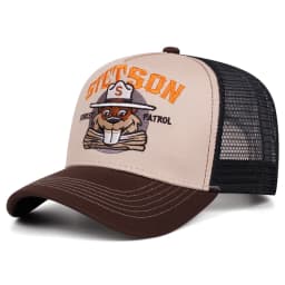 2025 Creative New Breathable Mesh Hat STETSON Fox Embroidery Truck Hat Street Hip Hop Hat Outdoor Sunshade Baseball Hat Unisex