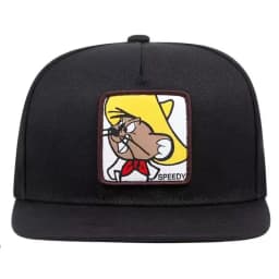 2025 Creative New Baseball Hat SPEEDY Mouse Labeling Street HipHop Hat Street Dance Decorative Hat Sunshade Flat Edge Hat Unisex
