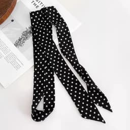 Korean Style Polka Dot Scarf Ins Style Ribbon Headband Long Scarf Neckerchief 4*150CM Vintage Chiffon Narrow DIY Decorative
