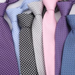 New 8CM Mens Tie Necktie Polka Dot Solid Ties For Man Groom Groomsman Jacquard Woven Ascot Neck Tie Formal Business Party