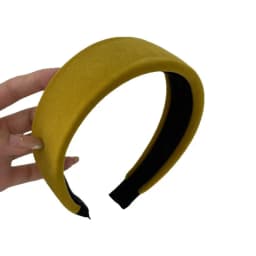 Retro velvet wide headband for women small face high cranial top hairhoop hair accessories
