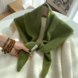 Triangle Scarf Niche Wool Triangular Scarf Women Headscarf Knitted Scarf Multi-functional Warm Knitted Scarf