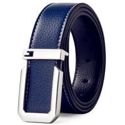 3.3cm Fashion Casual Belt with Silver Smooth Buckle, Designer Men Belt High-Quality, Unisex Fit, Perfect for Jeans Workwear