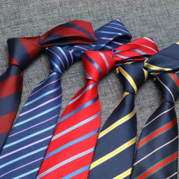 New Men's Tie Classic Stripes Striped 8cm Jacquard Necktie Accessories Daily Wear Cravat Wedding Business Party Gift